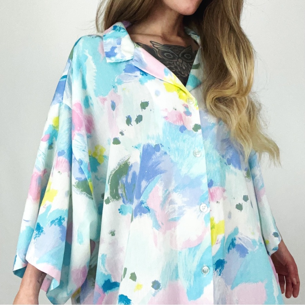 Vintage Watercolor Sleep Shirt | One Size